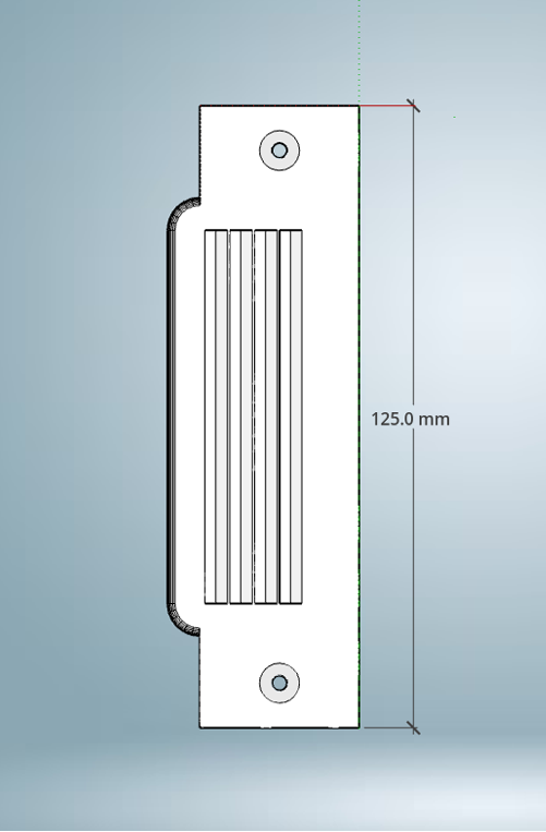 Serra-Catch™ easy close strike-plate (1 Pack, Large - 125mm)