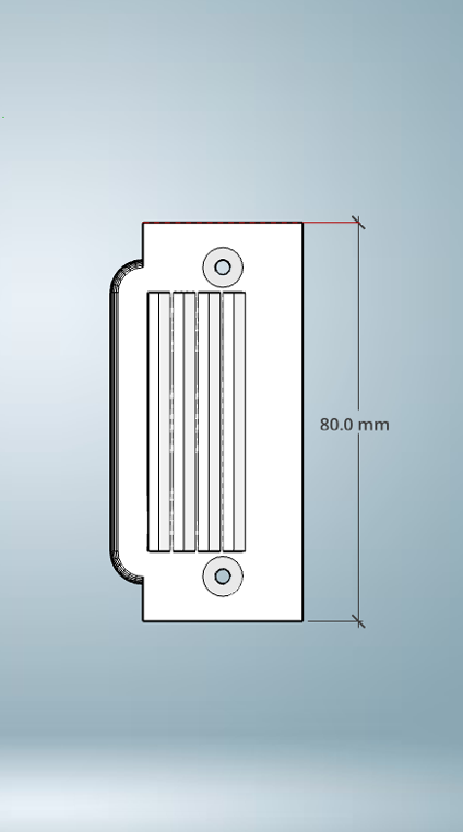 Serra-Catch™ easy close strike-plate (1 Pack, Medium - 80mm)